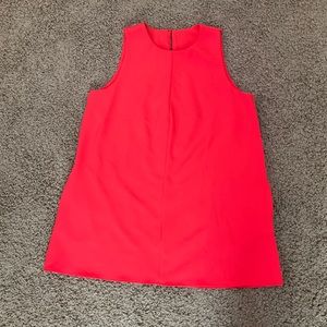 NWOT~1960’s Inspired Orange Mod Sleeveless Mini Shift Dress—Pockets, Groovy! 🍊